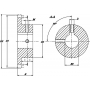 Pignon simplex 35 dents chaîne 3/4" UNIVERSEL SE342535