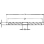 Pignon 38 dents chaîne 1" UNIVERSEL PW138