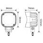 Phare de travail à LED carré UNIVERSEL LA10438