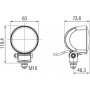 Phare de travail LED HELLA 1G0996476011