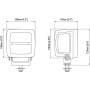 Phare de travail LED carré 50W NORDIC-LIGHTS LAN4402LED