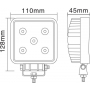 Phare de travail LED carré 15W GOPART LA15023