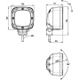 Phare de travail LED 15W UNIVERSEL LA10098