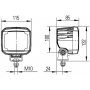 Phare de travail carré LED HELLA 1GA995606031