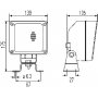 Phare de travail carré HELLA 1GA998532011