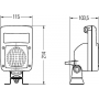 Phare de travail carré HELLA 1GA997506631