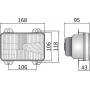Phare avant à encastrer UNIVERSEL LA80172