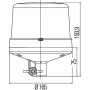 Gyrophare à montage sur mât HELLA 2RL011484011