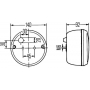 Gyrophare à montage sur mât HELLA 2RL011484011