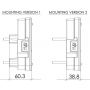 Feu arrière LED triangle droit 5 plots UNIVERSEL LA40050