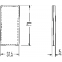 Catadioptre rectangle rouge 70x31,5mm autocollant HELLA 8RA004412021