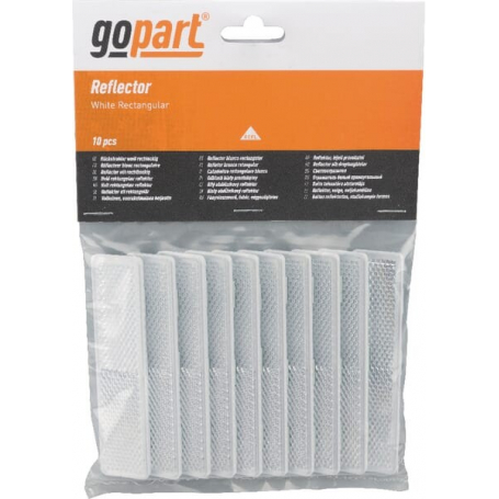 Catadioptre rectangle blanc 105x24mm GOPART LA75013