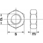 Écrou hexagonal M24x2,00 UNIVERSEL 934242B