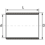 Coussinet GLT/FLHG ZB353940DIN