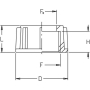 Ecrou GEOLINE 8040301