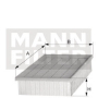 Filtre MANN-FILTER C2368