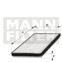 Filtre MANN-FILTER CU31001