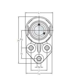 Logement de palier gamme alimentaire SKF F3BC20MCPSS