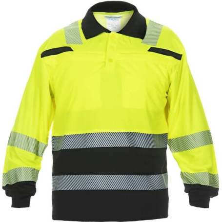 Polo à manches longues jaune-noir taille 2XL HYDROWEAR 040460YB2XL