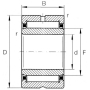 Roulement à aiguilles SKF NA6902