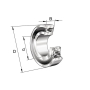 Roulement à billes à alignement automatique 12x32x14mm INA/FFAG 22012RSTVH