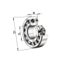 Roulement à billes à alignement automatique 20x52x15mm INA/FFAG 1304TVH