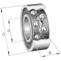 Roulement à billes à gorge profonde 45x100x36mm SKF 4309ATN9