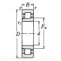 Roulement à rouleaux cylindriques 17x47x14mm SKF NJ303ECP