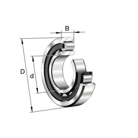 Roulement à rouleaux cylindriques 45x85x19mm INA/FFAG NU209ETVP2