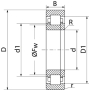 Roulement à rouleaux cylindriques 50x110x27mm SKF 7500NUP310E