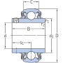 Roulement SKF YAR2062LPWSS