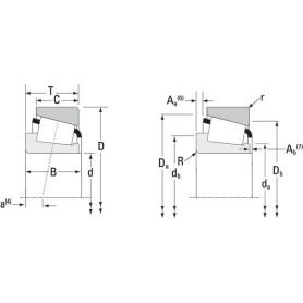 Roulement à rouleaux côniques TIMKEN 0306203162