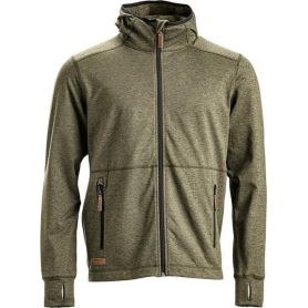 Sweat en molleton à fermeture et à capuche vert taille 2XS UNIVERSEL KW5011201802044