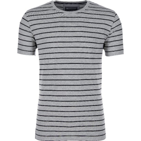 Tee-shirt gris-noir chiné 2XL UNIVERSEL KW207820068056