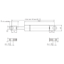 Vérin à gaz L485-1150N STABILUS CA095001