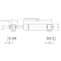 Vérin à gaz L525,5-800N STABILUS CA094927