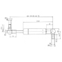 Vérin à gaz L669-650N STABILUS CA8266NU