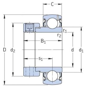 Roulement interne SKF YET206104SKF