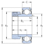 Roulement interne SKF YET206104SKF