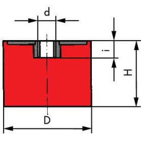 Silent bloc type E UNIVERSEL 7525E55RVS